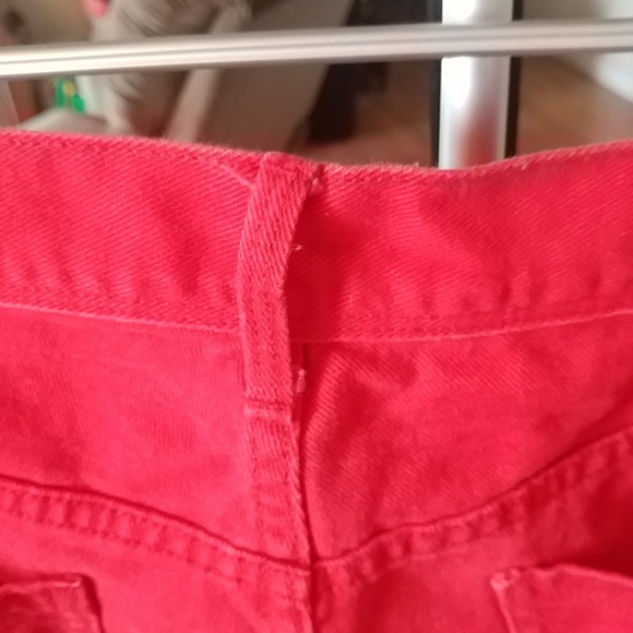 10/$10 Old Navy Red Jean Cutoff Shorts 14 - Picture 7 of 7